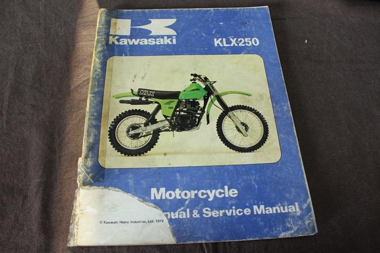 Kawasaki KLX250 1979 motorcycle owner's service manual, Ophalen of Verzenden, Kawasaki