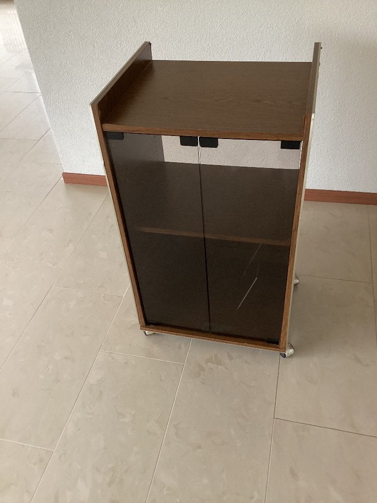 Radio/platenspeler meubel, Ophalen, Gebruikt, Bruin