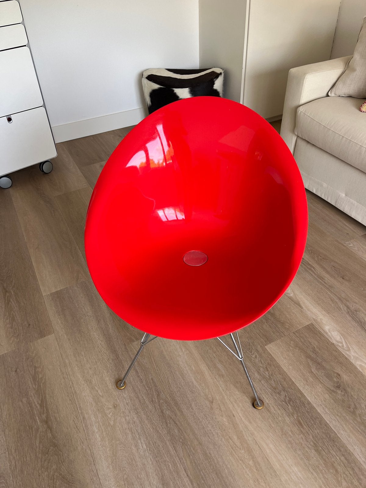 Kartell Ero/S stoel van Philippe Starck - Rood, Ophalen, Kunststof, Gebruikt, Eén