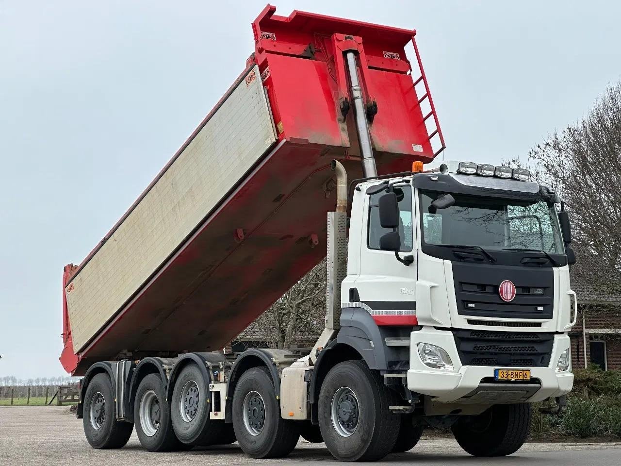 Tatra Phoenix 10x6 KIPPER/TIPPER AJK!TOP! DK1114, Euro 6, Wit, Elektrische ramen, Bedrijf