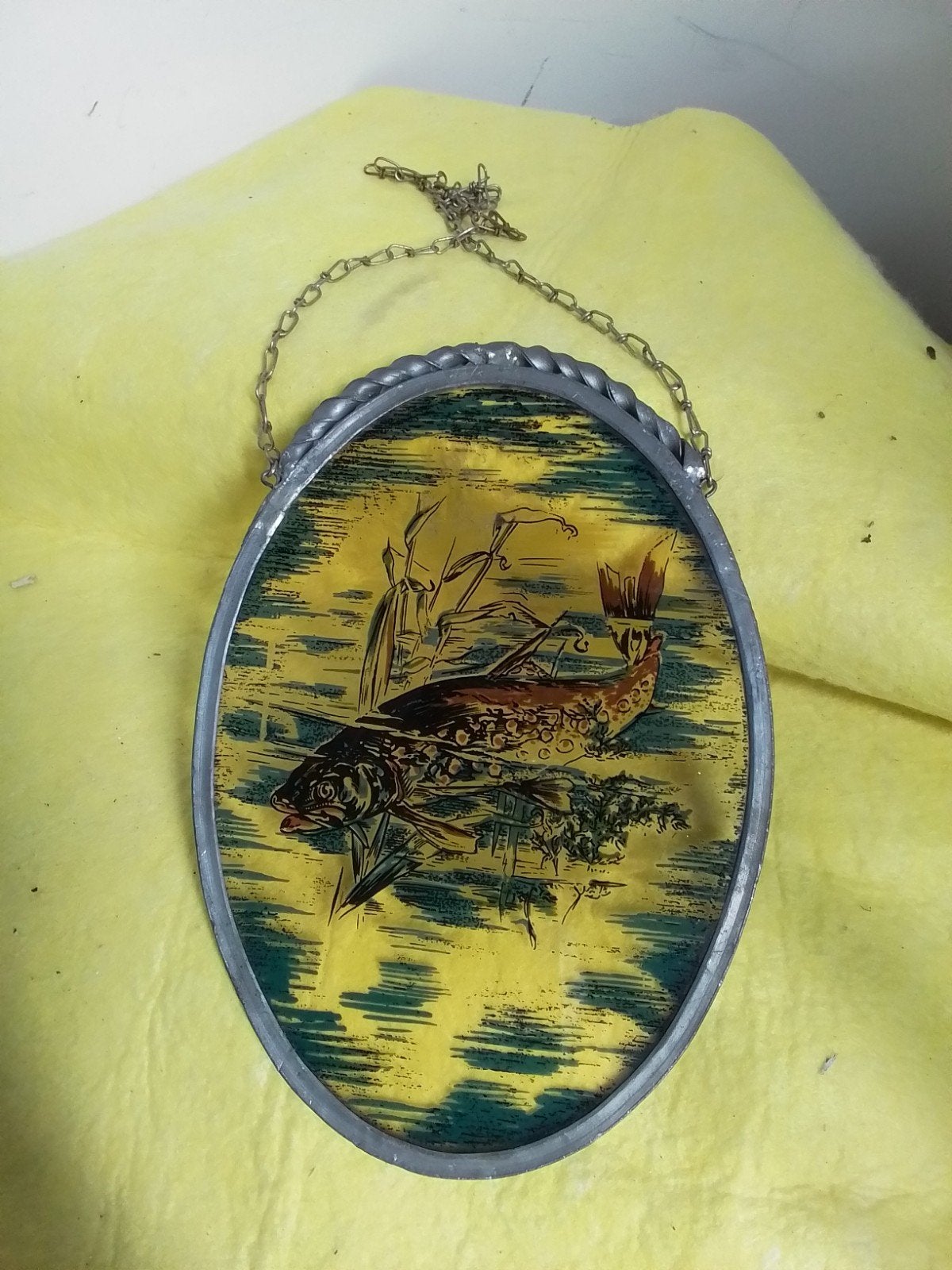 15908) raamhanger  vis  22x16 cm, Ophalen of Verzenden