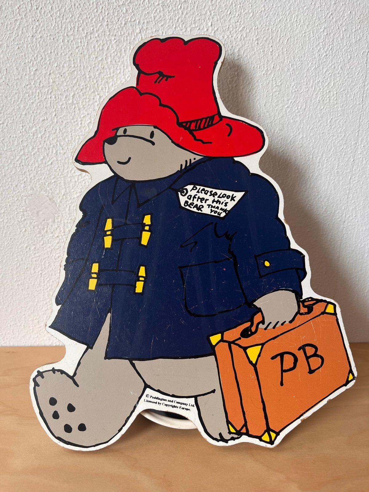 Vintage Paddington Beer Wandlamp, Gebruikt, Meerkleurig, Overige fittingen, Ophalen of Verzenden
