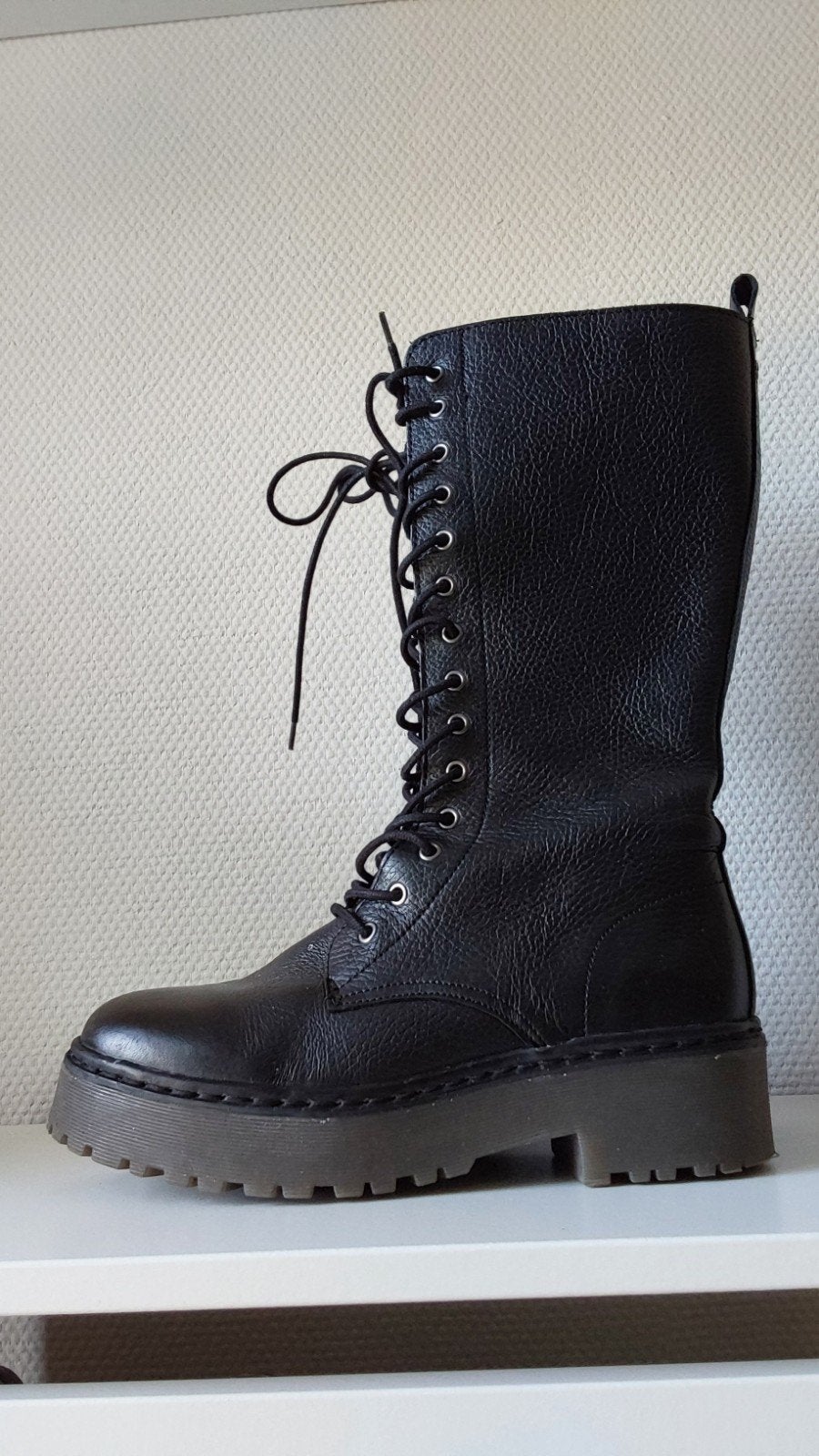 Mooie Guess leren laarzen maat 39, Hoge laarzen, Guess, Zwart, Ophalen of Verzenden