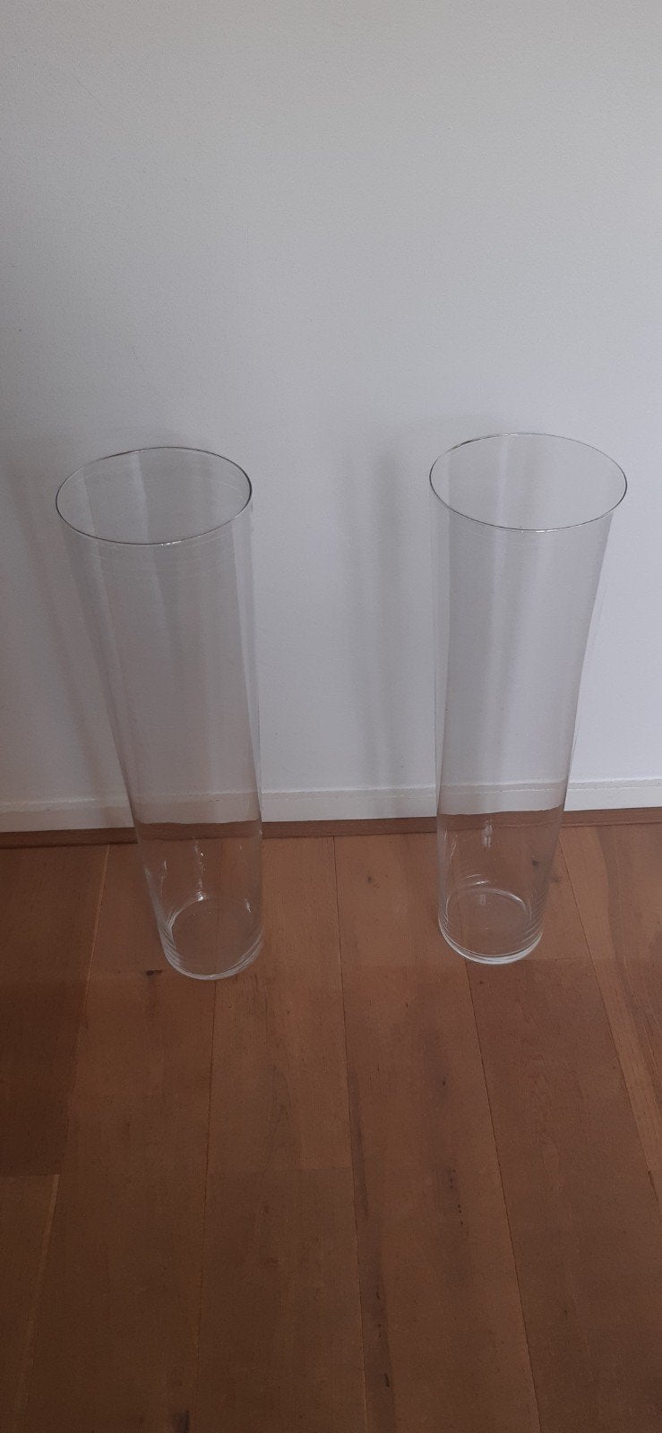 glazenvaas groot hoogte 65 cm  grote vaas van glas, Huis en Inrichting, Woonaccessoires | Vazen, Ophalen, Transparant, 65 cm, Glas