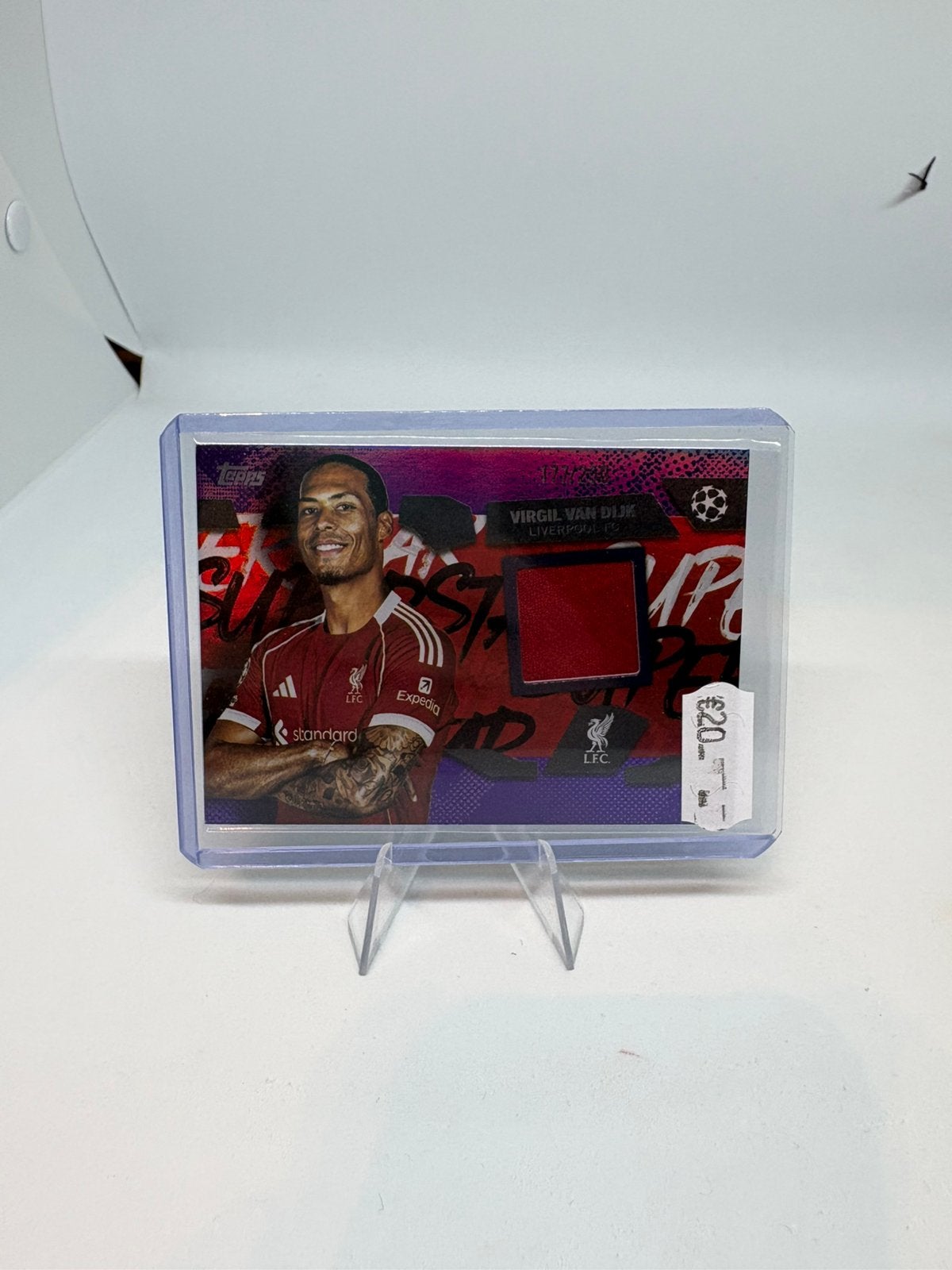 Topps Flagship UCC 2025-26 Virgil van Dijk Patch /250, Ophalen of Verzenden, Zo goed als nieuw, Plaatje