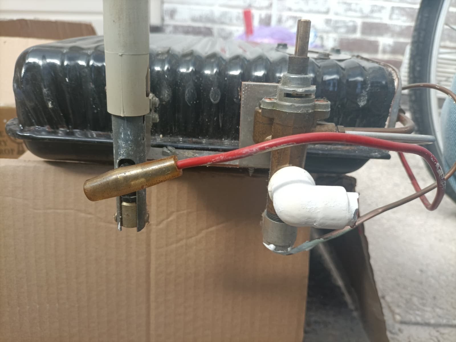 Gebruikte Kachel/Geiser Onderdeel - Zwart, Goede Staat, 30 tot 80 cm, Gebruikt, Overige typen, Minder dan 60 cm