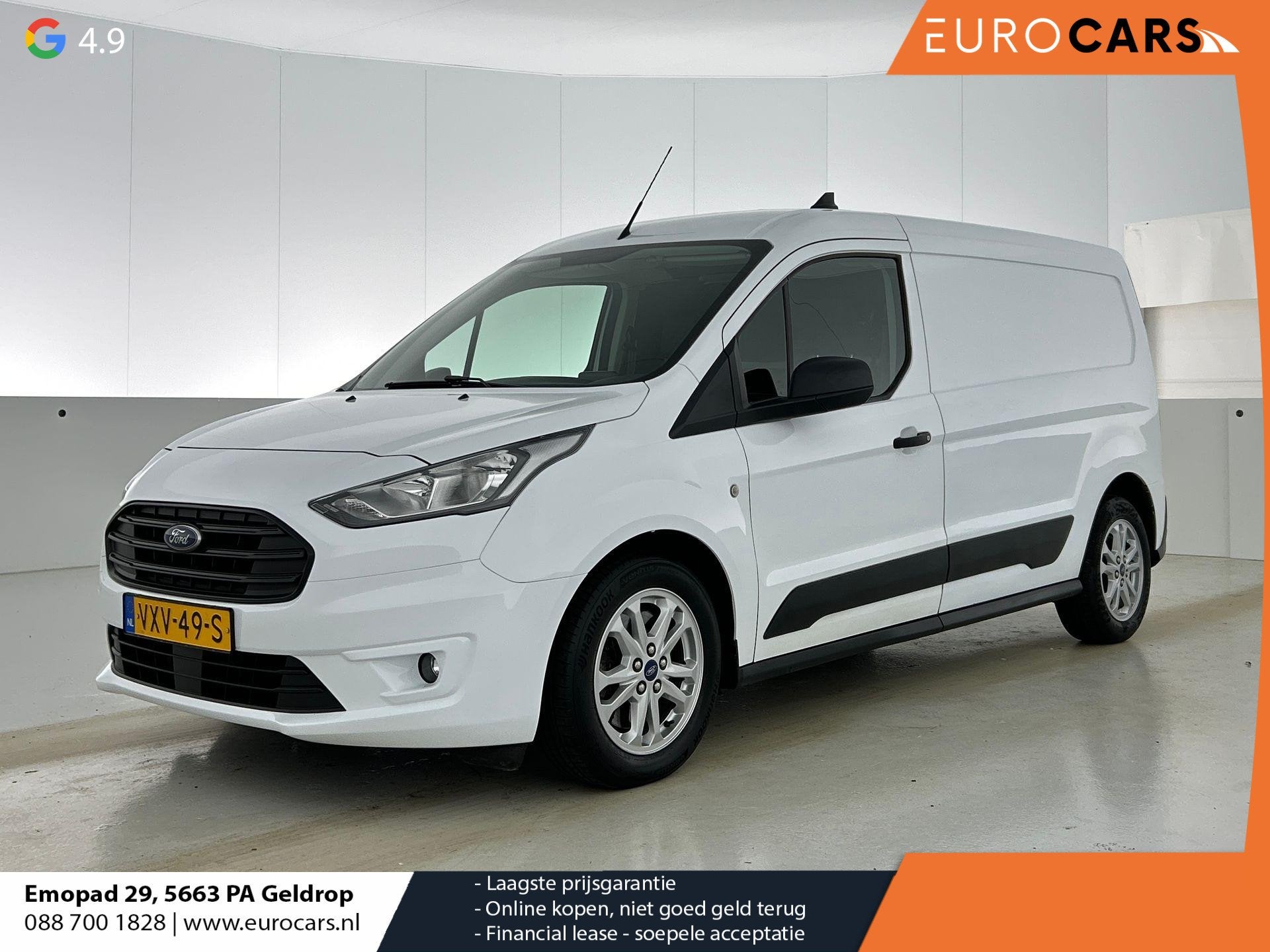 Ford Transit Connect 1.5 EcoBlue L2 Trend Navigatie Airco Pa, Auto's, Bestelauto's, Voorwielaandrijving, 1390 kg, Stof, Gebruikt