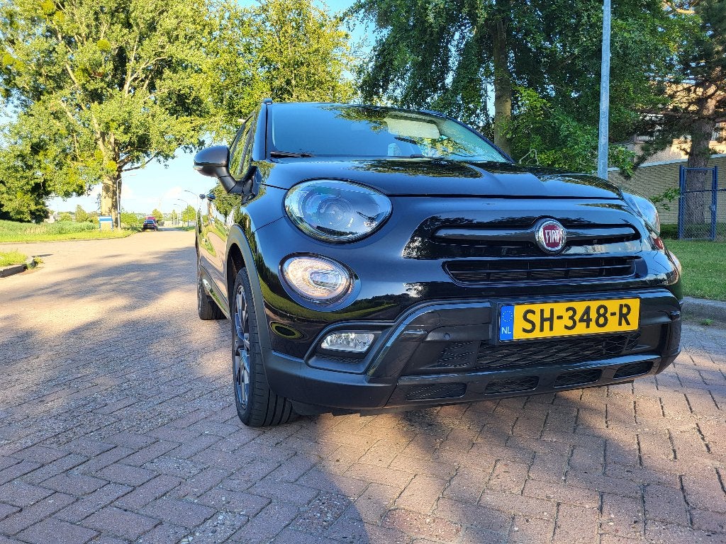 Fiat 500X 1.4 Turbo Multiair 16V 140pk 2018 Zwart, Voorwielaandrijving, Navigatiesysteem, 4 cilinders, 500X