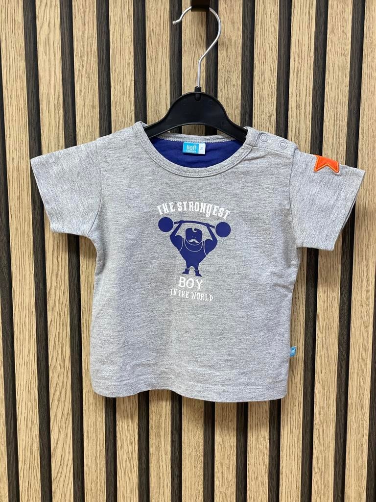 Lief! Lifestyle t-shirt - maat 68, Kinderen en Baby's, Babykleding | Maat 68, Zo goed als nieuw, Jongetje, Shirtje of Longsleeve