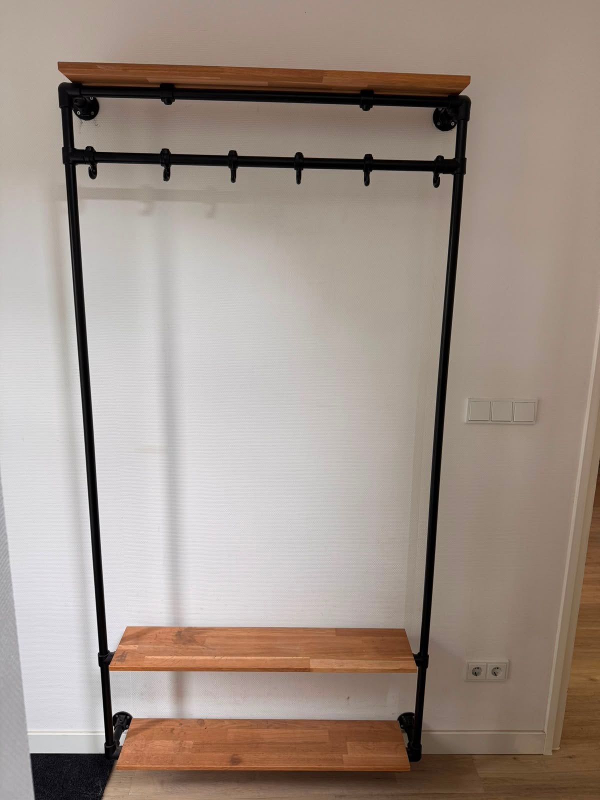 Industriële kapstok, Huis en Inrichting, Woonaccessoires | Kapstokken, 200 cm of meer, Zo goed als nieuw, Metaal, Ophalen