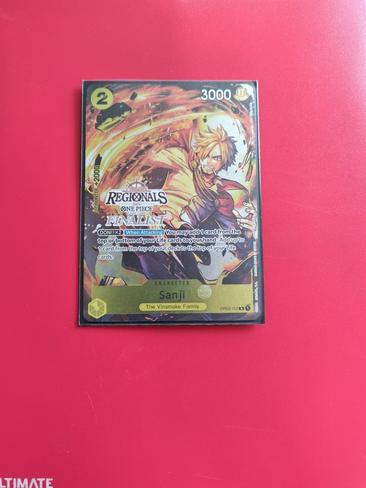 Finalist Sanji OP03-102, Ophalen of Verzenden, Nieuw, Losse kaart, Foil