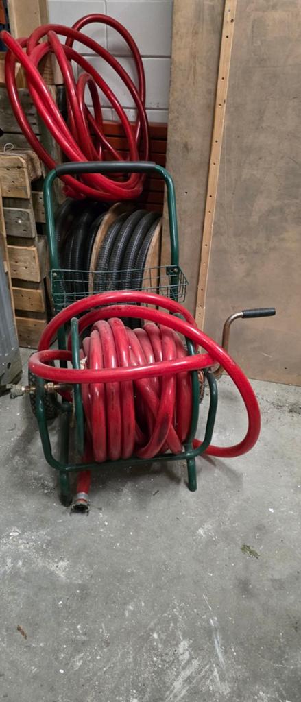 Slangenwagen met dikke 32mm slang, Ophalen, Tuinslang