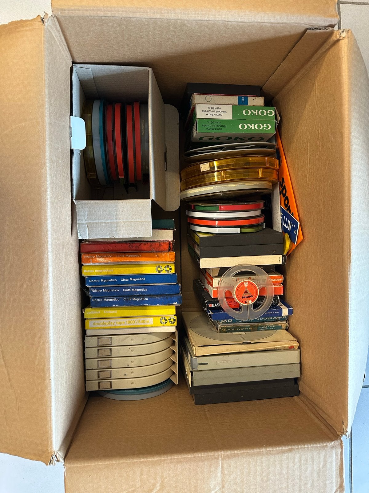 Grote collectie banden voor bandrecorders (diverse merken), Ophalen of Verzenden, Onderdeel, Met banden