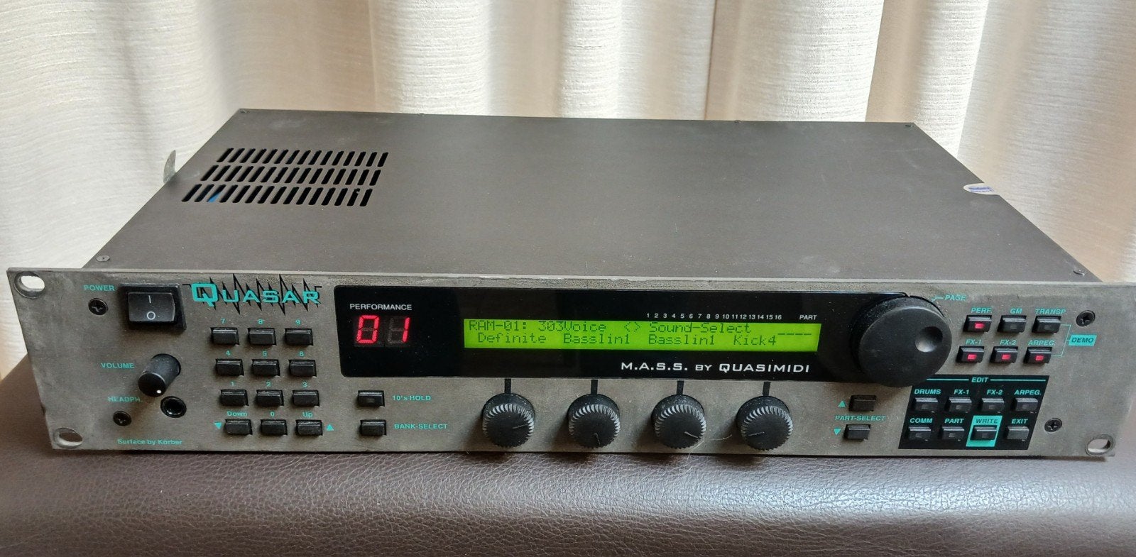 Quasimidi Quasar Synthesizer Module met MIDI-aansluiting, Ophalen of Verzenden, Gebruikt