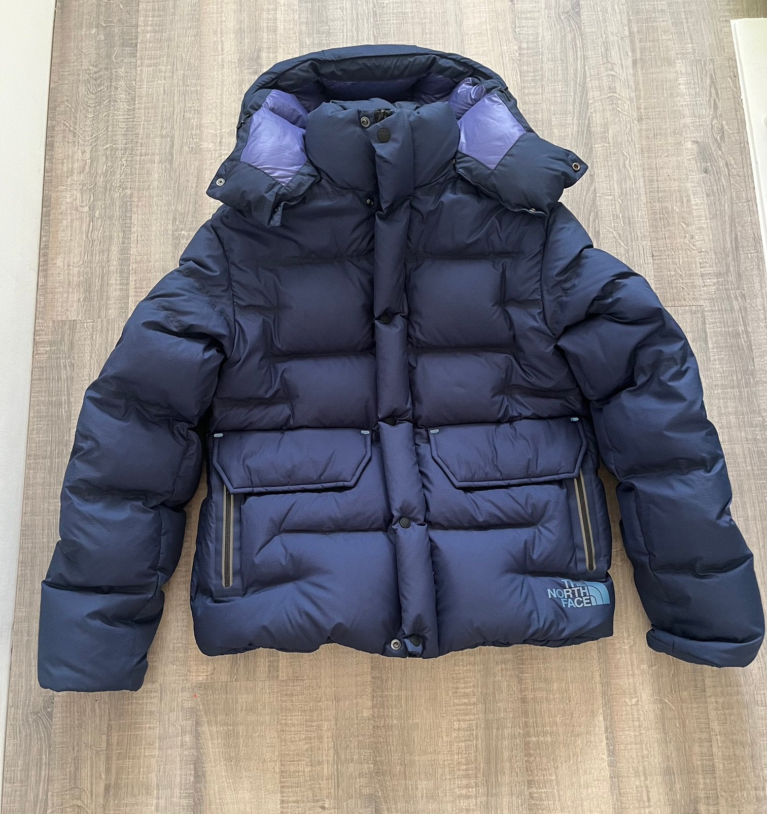 North face puffer, Ophalen of Verzenden, Zo goed als nieuw, Blauw