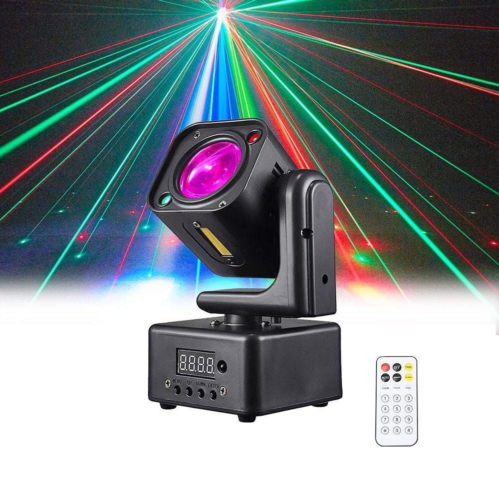 3 in 1 Movinghead met RGBW leds, lasers en stroboscoop, Ophalen, Nieuw, Licht, Geluidgestuurd