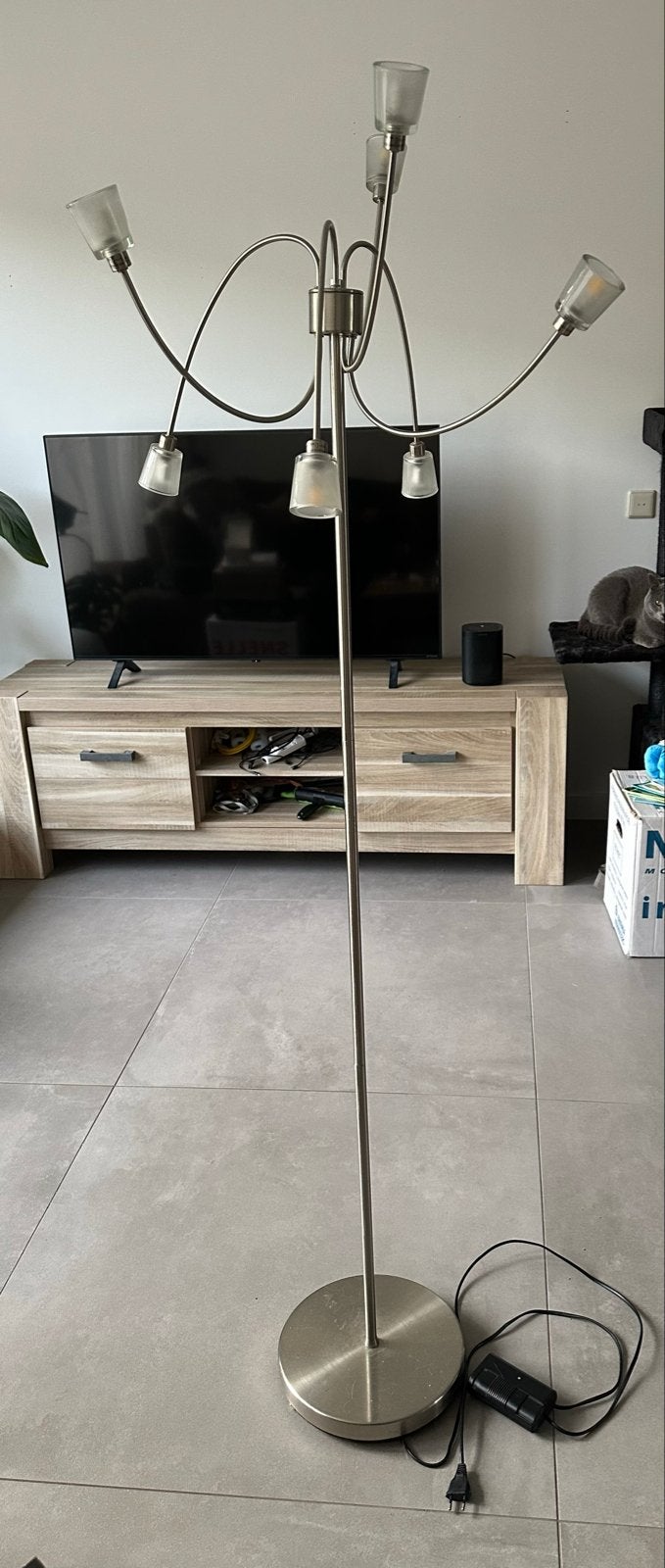Ikea kryssbo vloerlamp, Ophalen, Gebruikt, Metaal, 150 tot 200 cm
