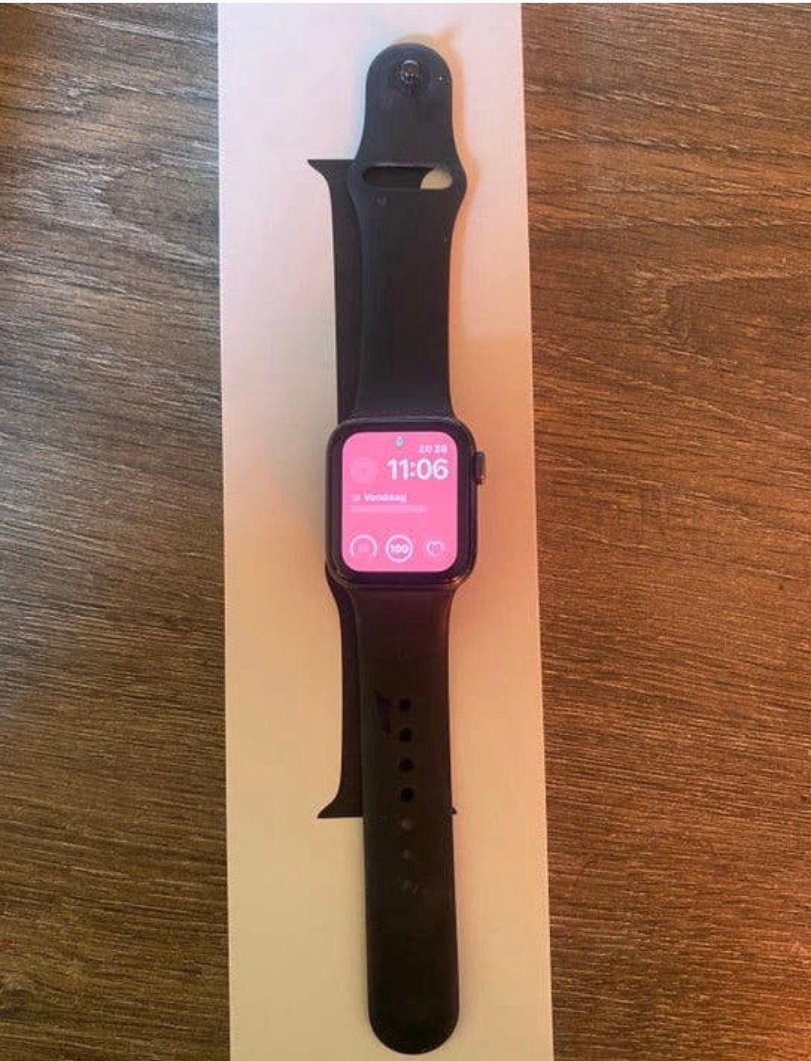 Apple Watch Series 5 Zwart, Sieraden, Tassen en Uiterlijk, Smartwatches, Ophalen, Gebruikt, Hartslag, Zwart
