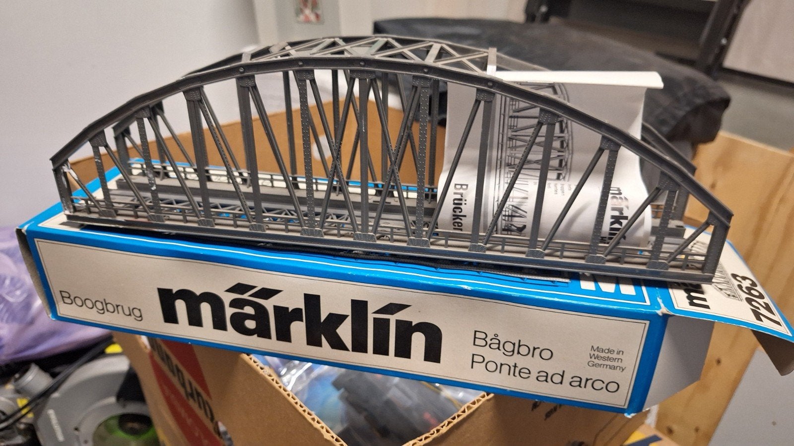 Märklin Boogbrug 7263 H0 - Zo goed als nieuw, Ophalen of Verzenden, Zo goed als nieuw, Brug, Tunnel of Gebouw, Märklin