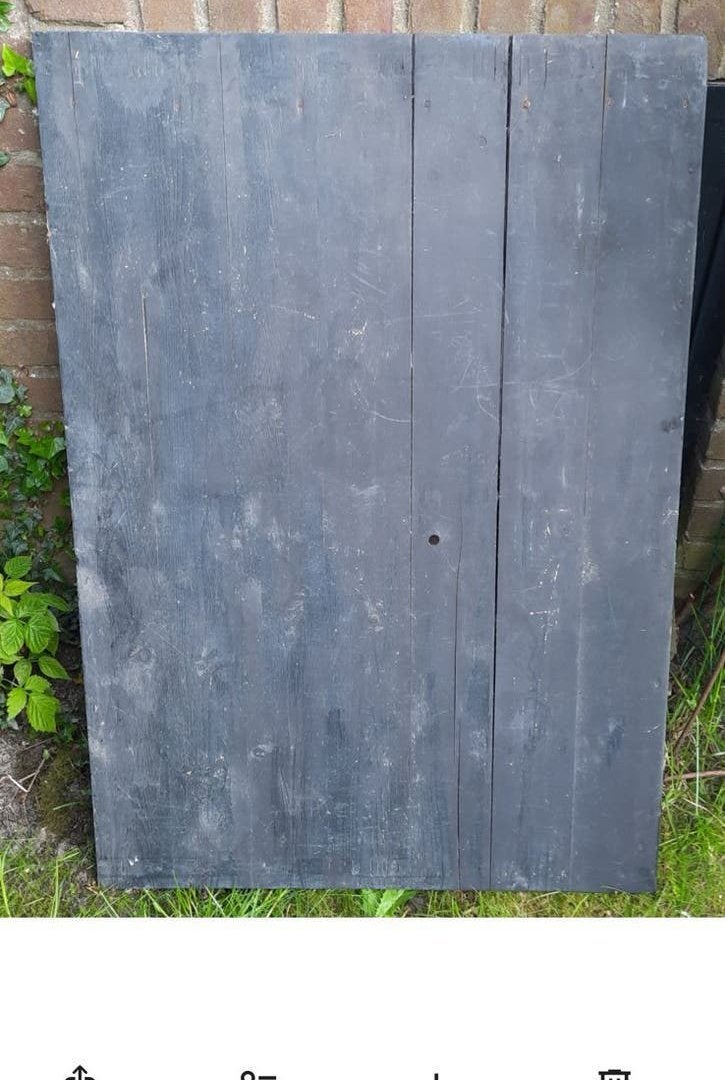 Klaptafeltje zwart, ongeveer 66 x 96 cm, Ophalen, Gebruikt, Hout