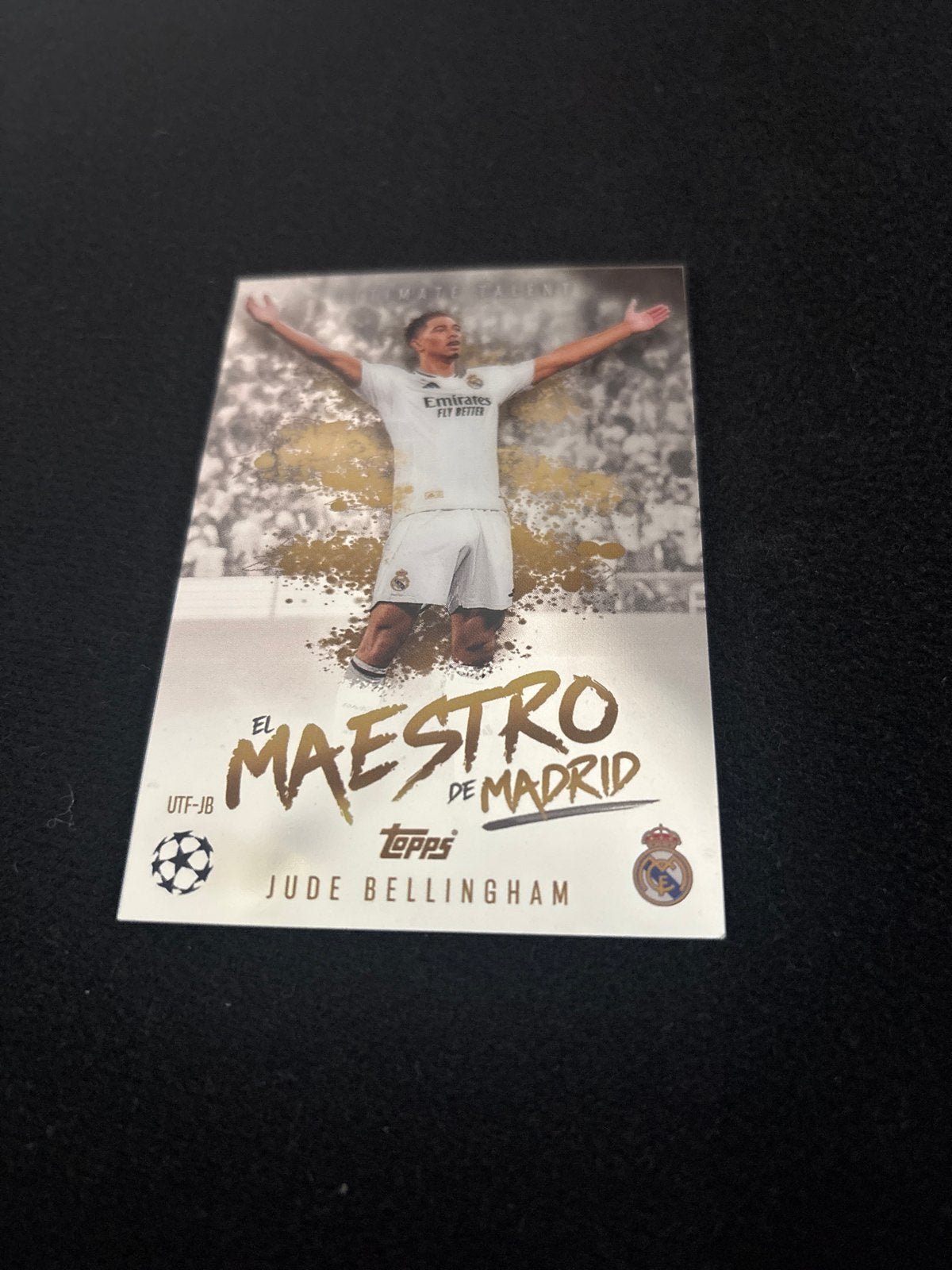 Jude Bellingham Topps Match Attax Ultimate Talent Kaart, Ophalen of Verzenden, Zo goed als nieuw, Buitenlandse clubs, Spelerskaart