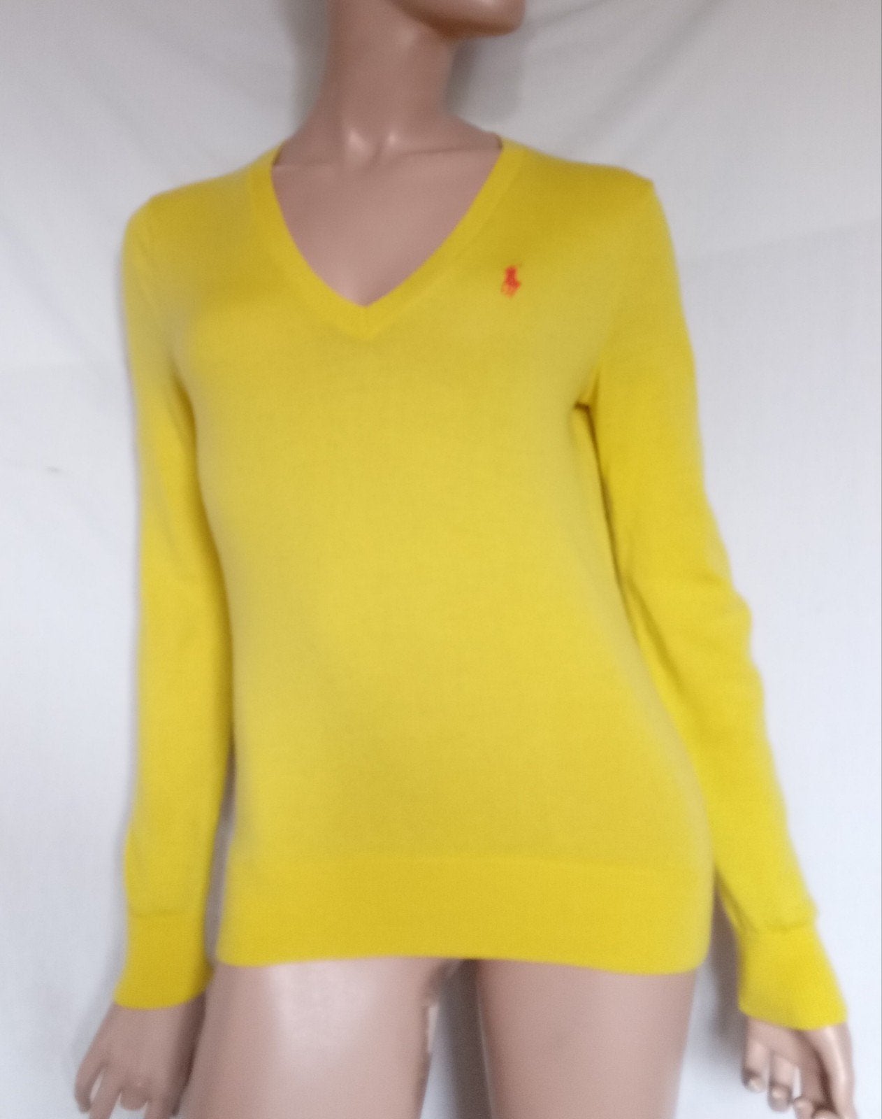 RALPH LAUREN Trui , Maat M , MERINO, Ophalen of Verzenden, Zo goed als nieuw, Maat 38/40 (M), Geel