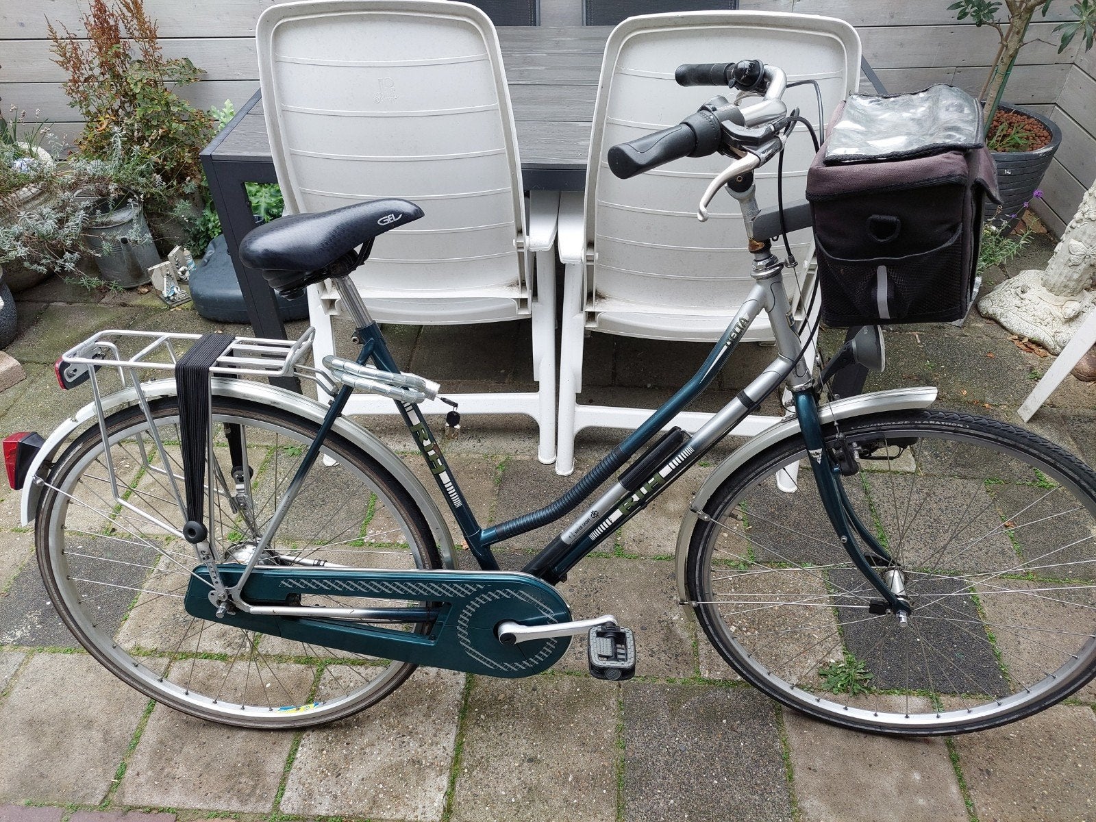 Damesfiets 56 inch, Versnellingen, Ophalen, Overige merken, 53 tot 56 cm