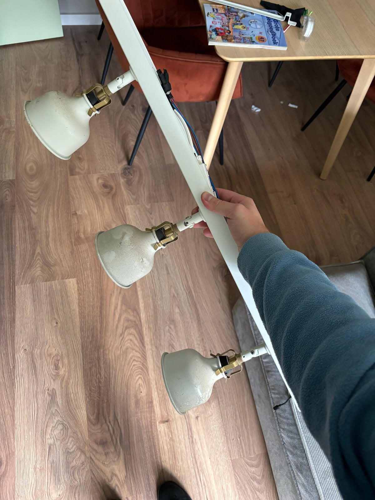 IKEA Ranarp Plafondspot met 3 spots - Wit, Gebruikt, GU10, Ophalen of Verzenden, LED