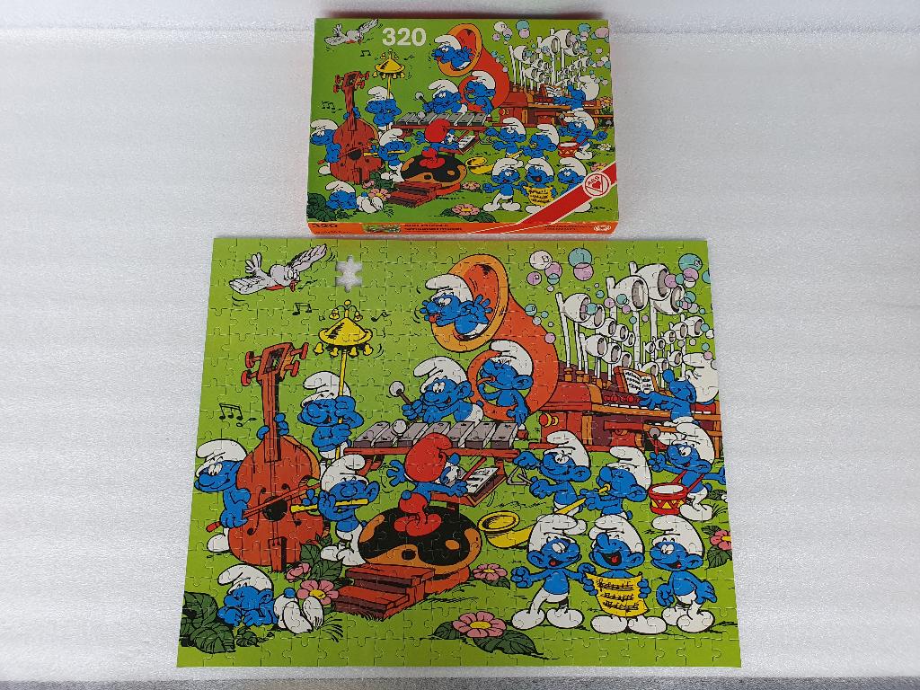 Puzzel Smurfen: Schlumpfmusik (ASS, 320), Kinderen en Baby's, Speelgoed | Kinderpuzzels, Ophalen of Verzenden, Meer dan 50 stukjes