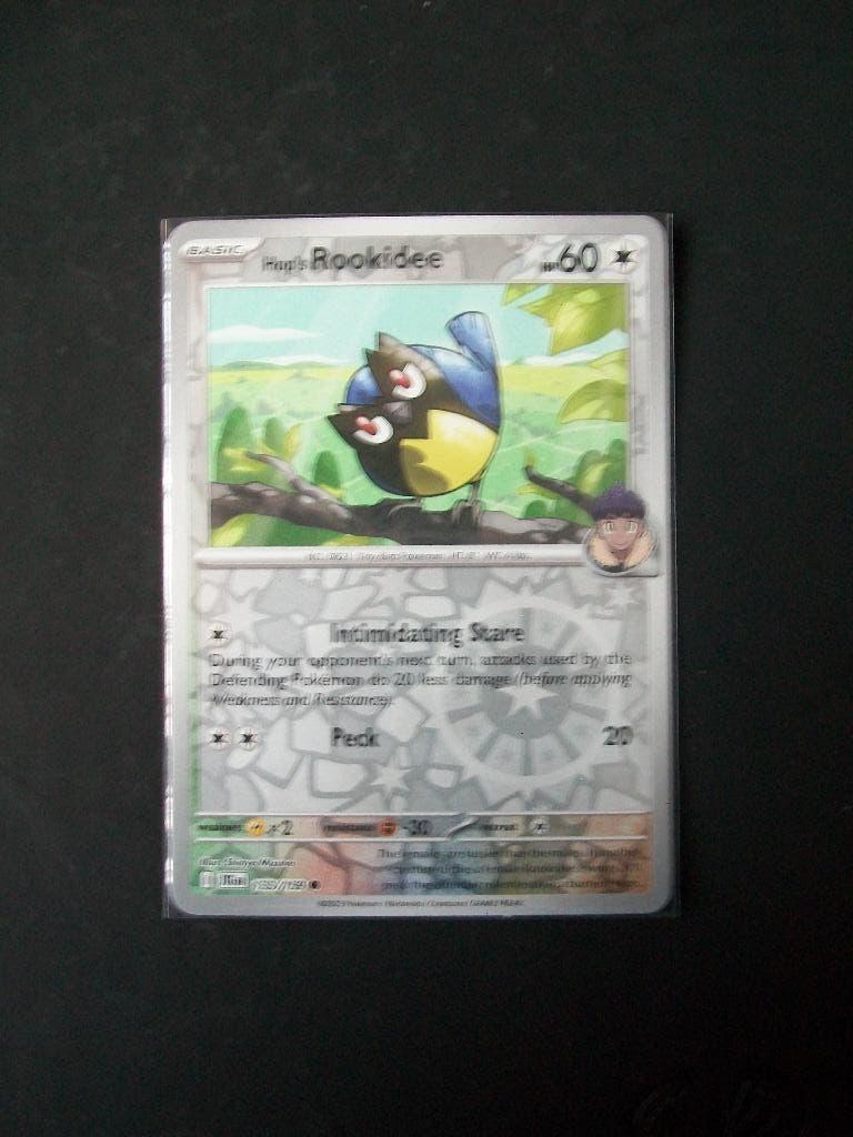 9433. Nieuwe Pokemon Kaart Holofoil Hop's ROOKIDEE (133/159), Verzenden, Nieuw, Losse kaart, Foil