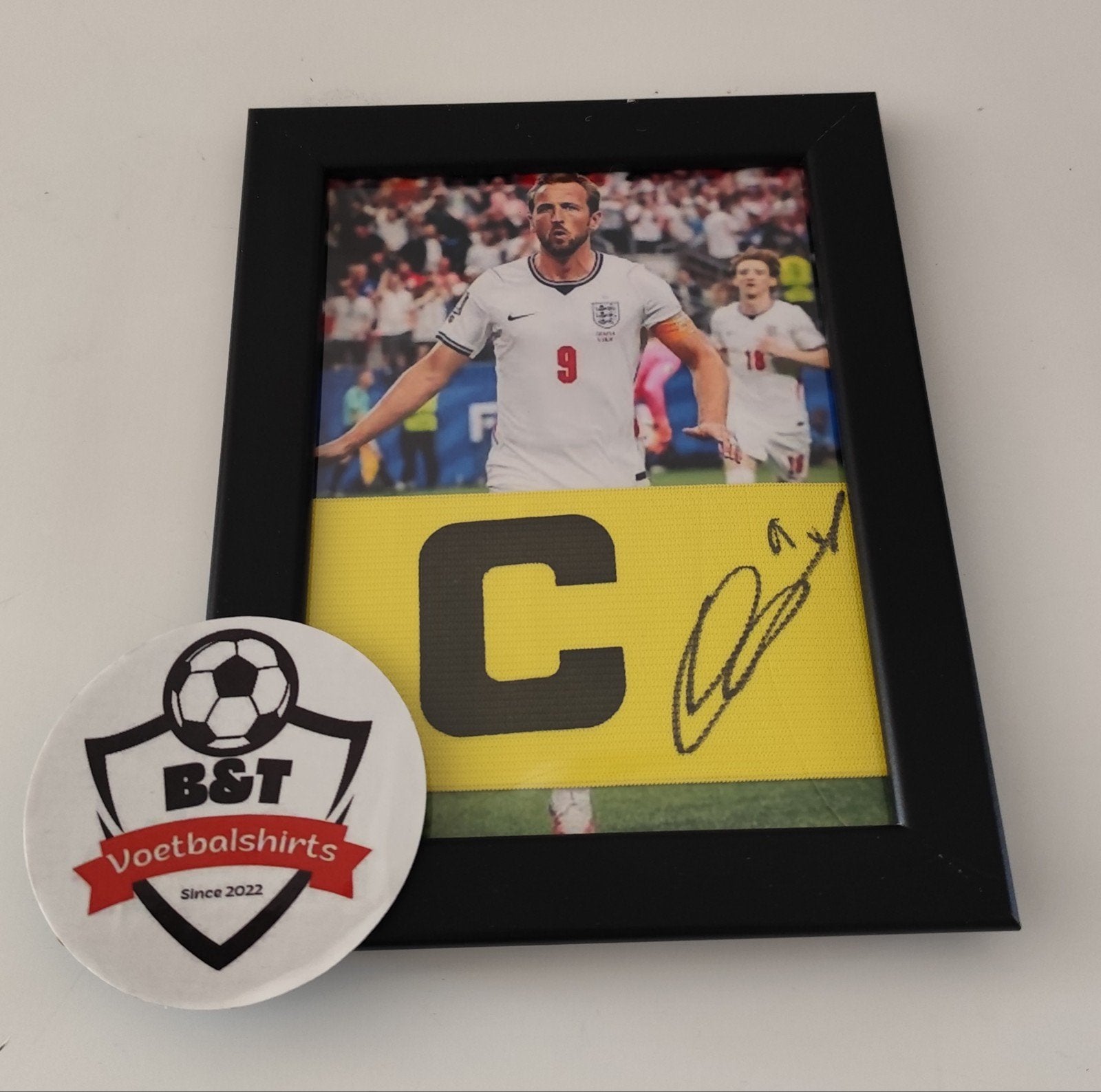 Gesigneerde aanvoerdersband Harry Kane, Sport en Fitness, Voetbal, Verzenden, ., Zo goed als nieuw, .