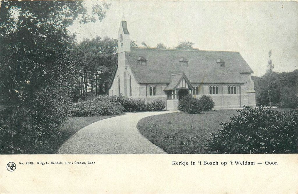 701-227-051 Goor Kerkje in t Bosch Weldam, Ophalen of Verzenden, Voor 1920, Overijssel