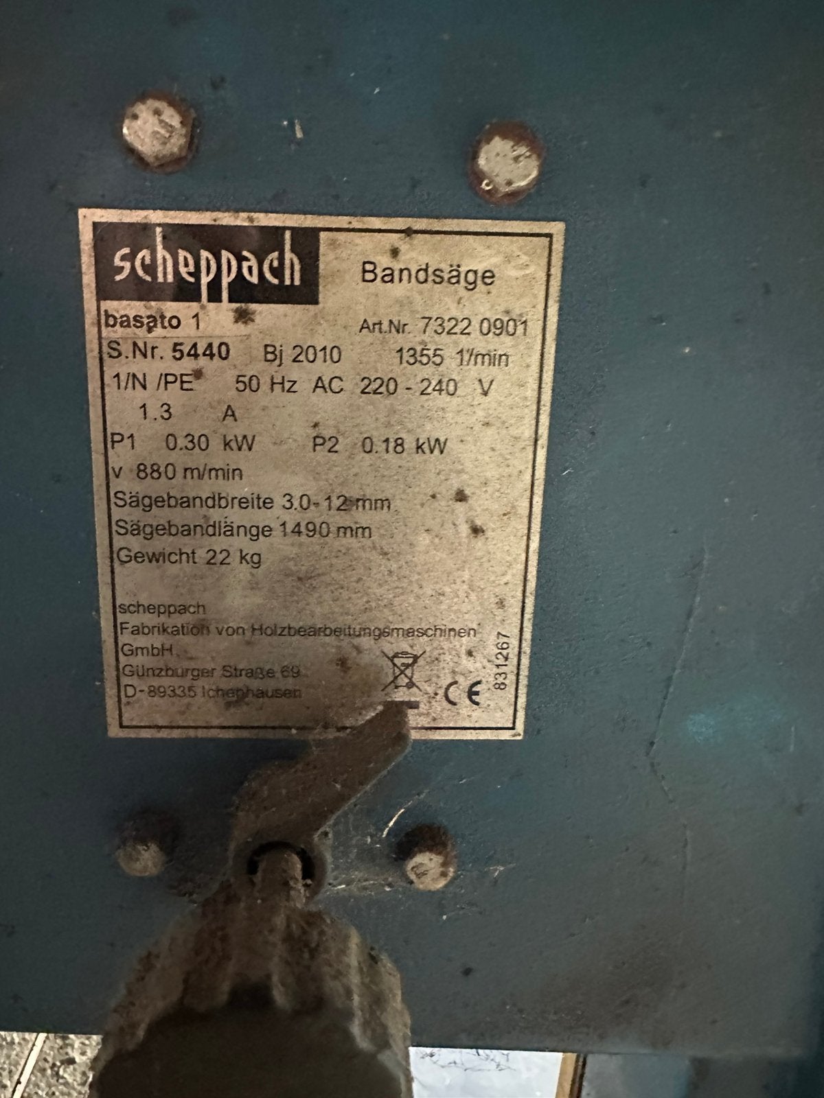 Lintzaag, Gebruikt, 70 mm of meer, Ophalen of Verzenden, Lintzaag
