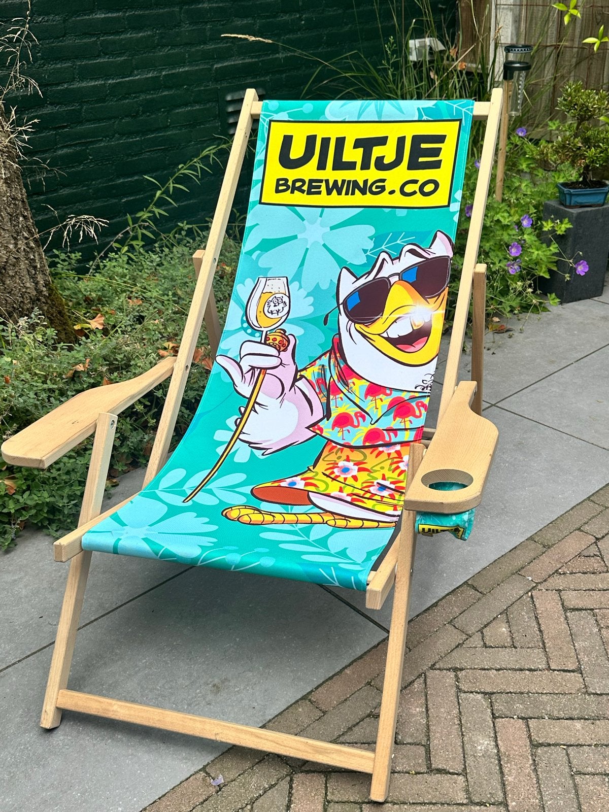 Uiltje Brewing strandstoel - Nieuwstaat, Ophalen, Nieuw, Hout, Inklapbaar
