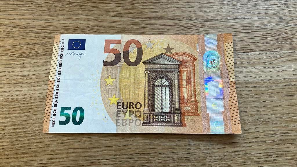 €50,- Mario Draghi - PC/P005 - Nederland (zeldzaam), Ophalen of Verzenden, Overige landen, 50 euro