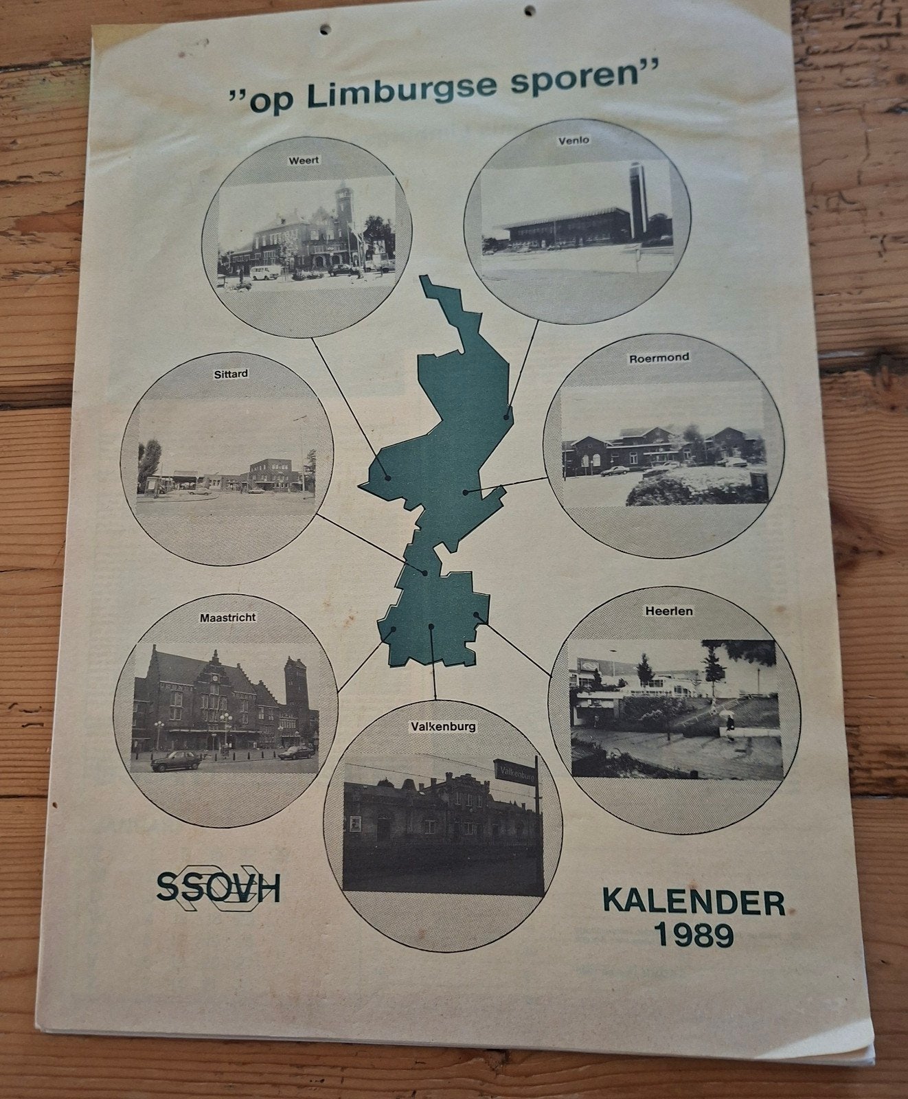 kalender 1989 SSOVH op limburgse sporen, Ophalen of Verzenden, Trein, Boek of Tijdschrift