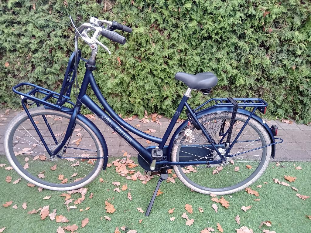 Cortina family transportfiets blauw, Fietsen en Brommers, 56 cm of meer, Zo goed als nieuw, Versnellingen, 0 zitjes