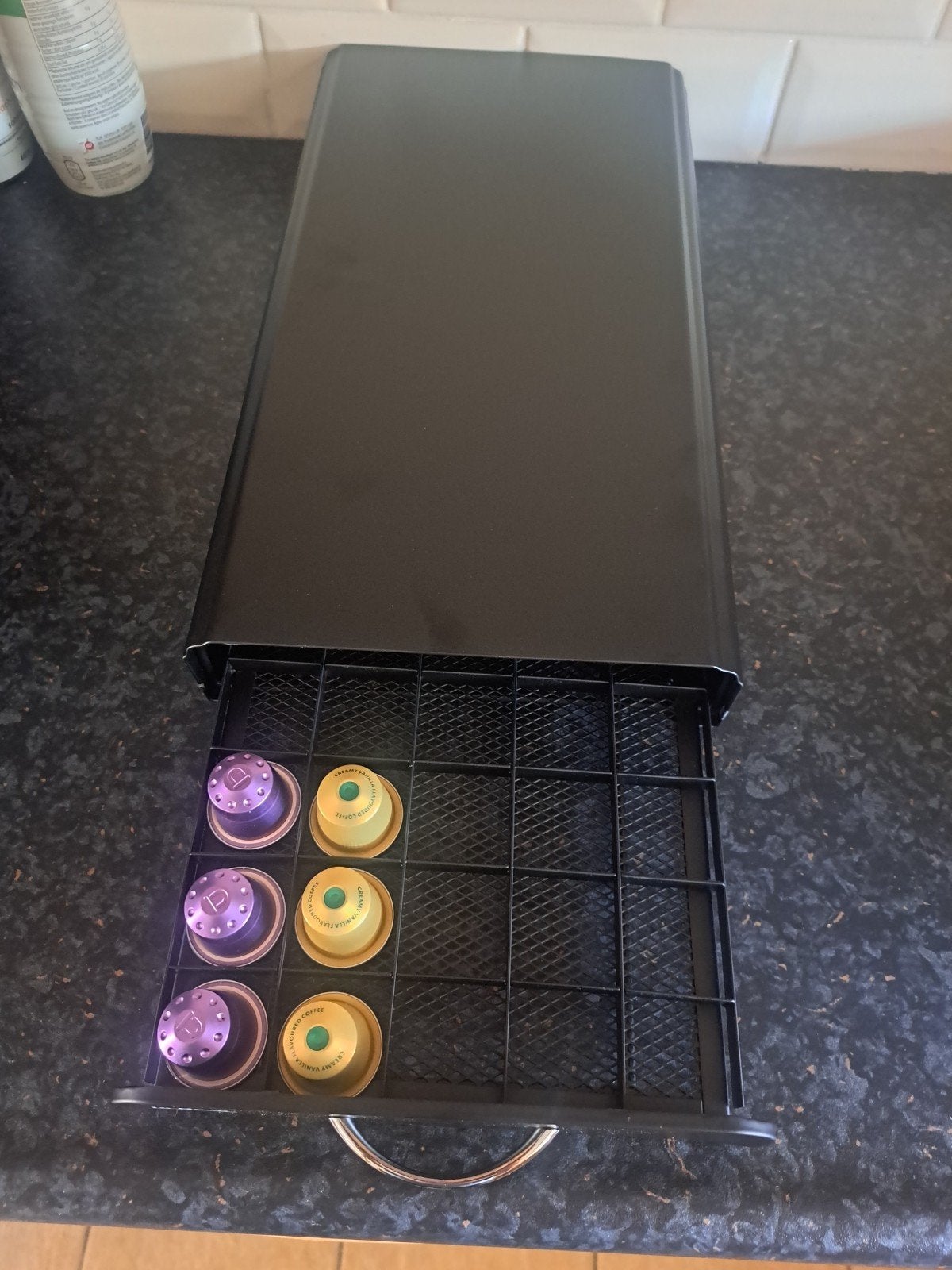 La Bora Nespresso Capsulehouder - 50 cups, Zwart, Nieuw, Ophalen of Verzenden, Zwart, Metaal