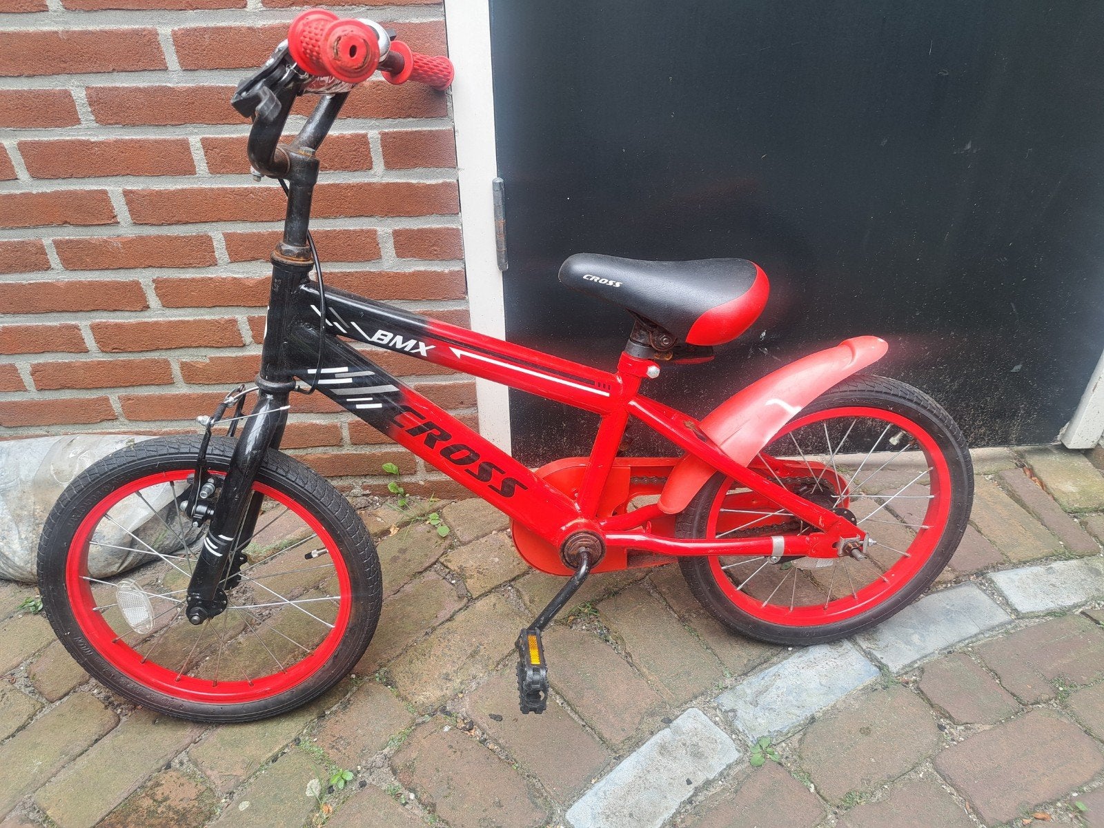 Kinder BMX fiets 16 inch, Ophalen of Verzenden, Gebruikt, Staal, 16 tot 20 inch