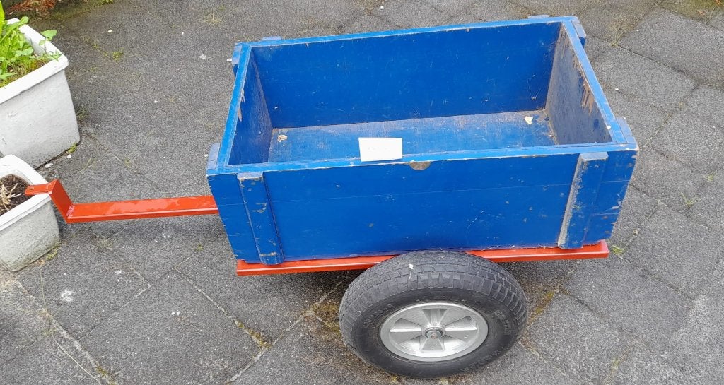 Aanhanger voor grote skelter, Ophalen, Gebruikt, Overige merken, Met kar of aanhanger