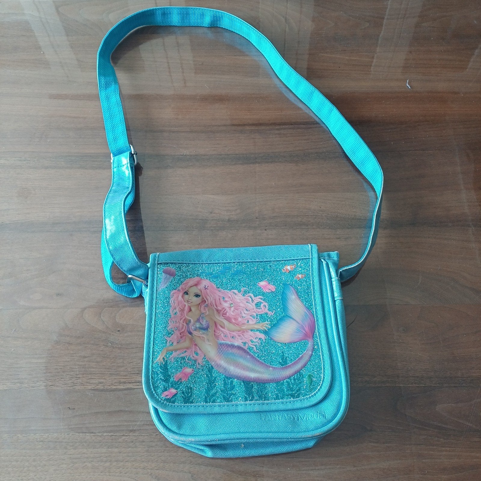 Zeemeermin Topmodel Handtas, Sieraden, Tassen en Uiterlijk, Ophalen of Verzenden, Gebruikt, Blauw, Handtas