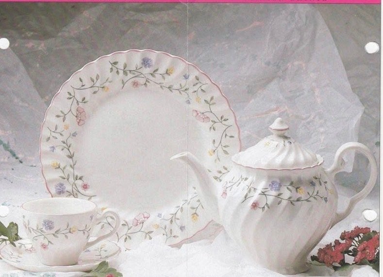 Compleet theeservies Johnson Brothers Summer Chintz, Huis en Inrichting, Overige merken, Keramiek, Vintage, Ophalen of Verzenden