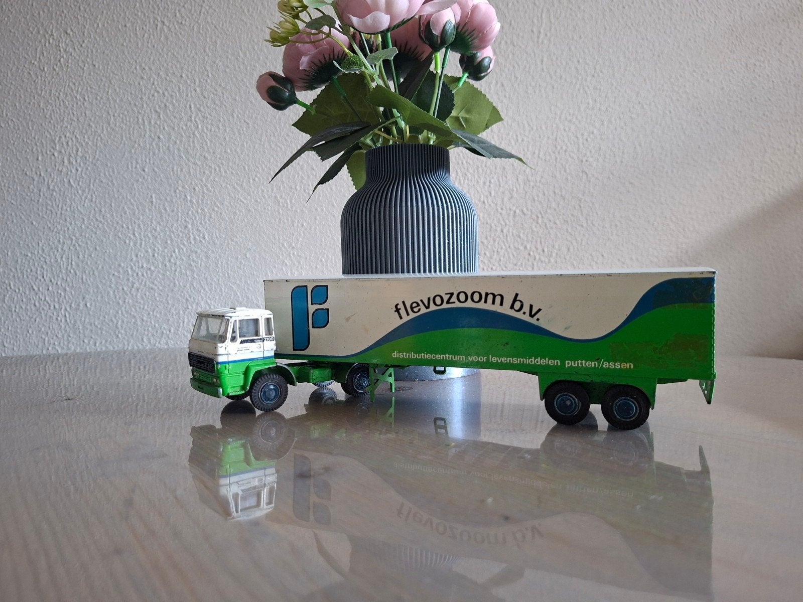 flevozoom b.v. model vrachtwagen, Overige merken, Gebruikt, Groter dan 1:32, Ophalen of Verzenden