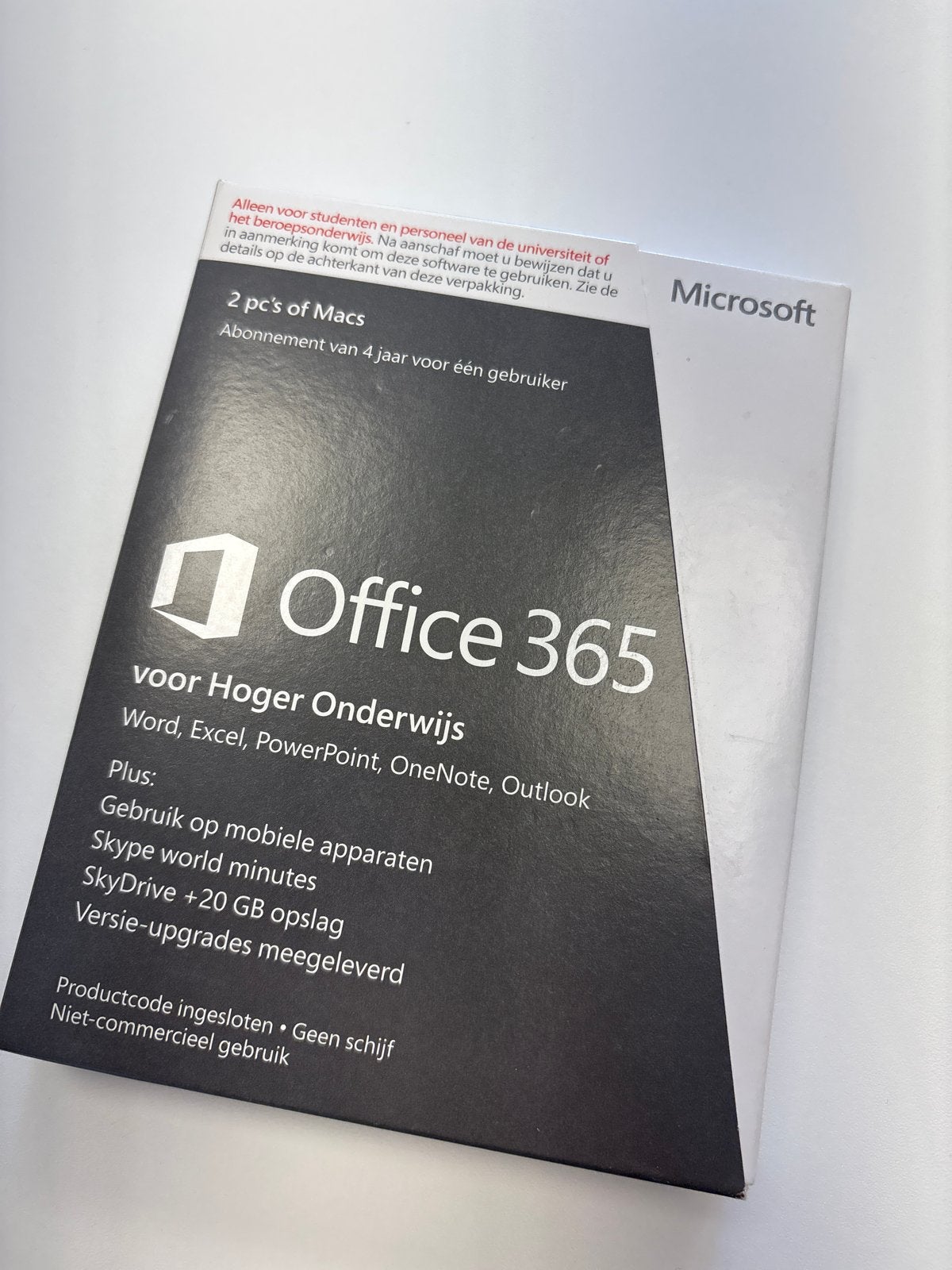 Microsoft Office 365 voor Hoger Onderwijs (4 jaar), Verzenden, Nieuw, MacOS