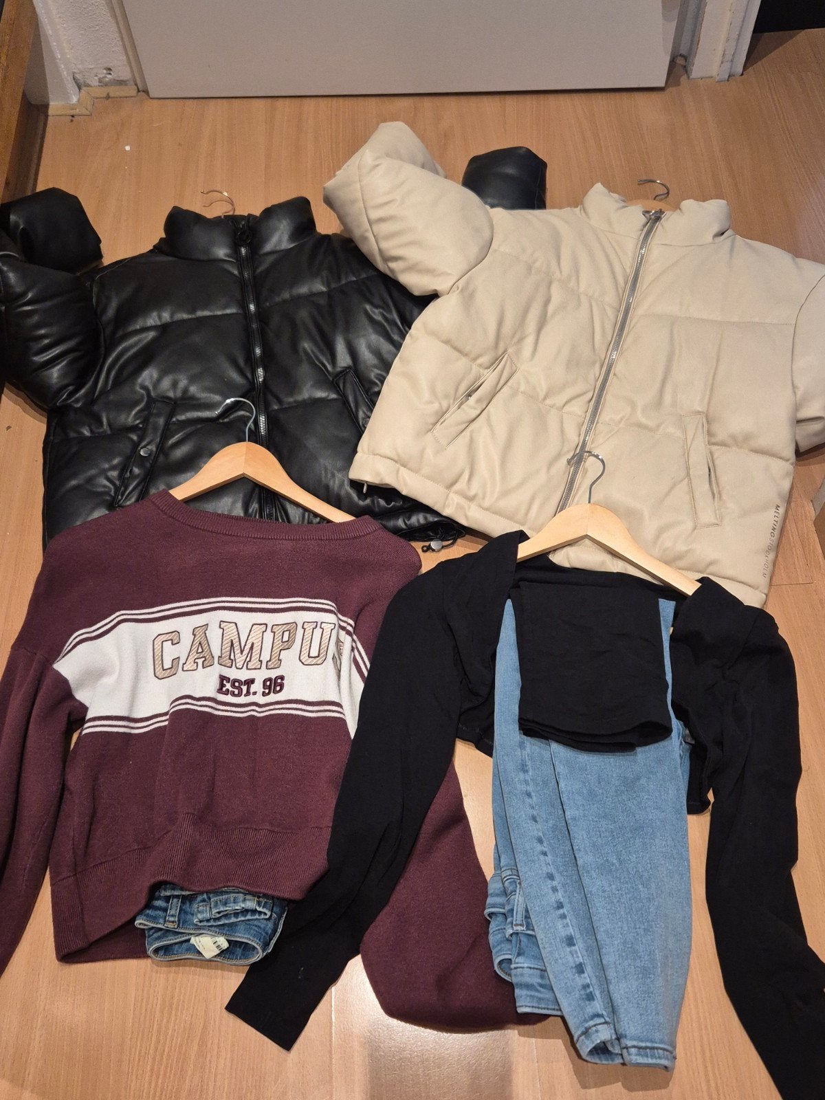 Kledingpakket Maat S Trendy Winterjassen, Trui, Topje & Jean, Ophalen of Verzenden, Gedragen, Maat 36 (S)