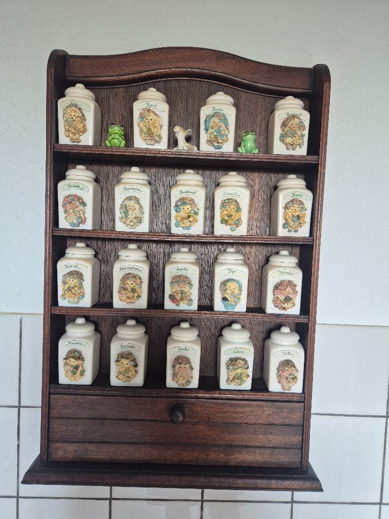 Kruiden rekje incl. Potjes van Goldina art collection, Ophalen, Steen/keramiek, Meerkleurig, Overige merken