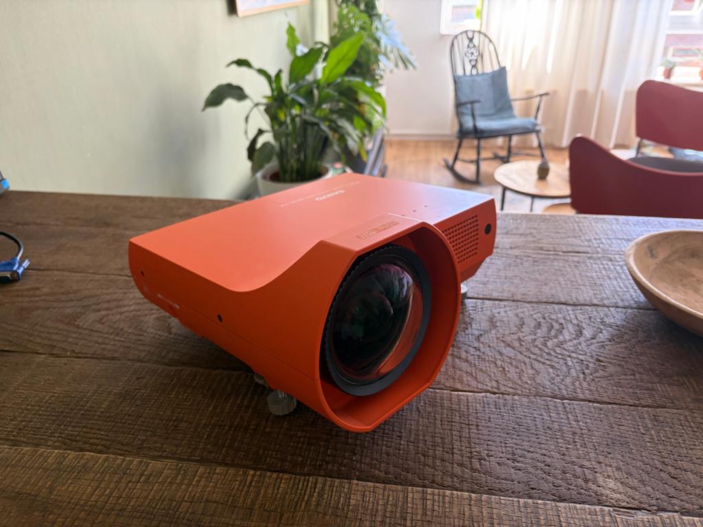 Retro Projector - Oranje, met afstandsbediening, Audio, Tv en Foto, Beamers, Ophalen, Gebruikt, LCD, Overige resoluties