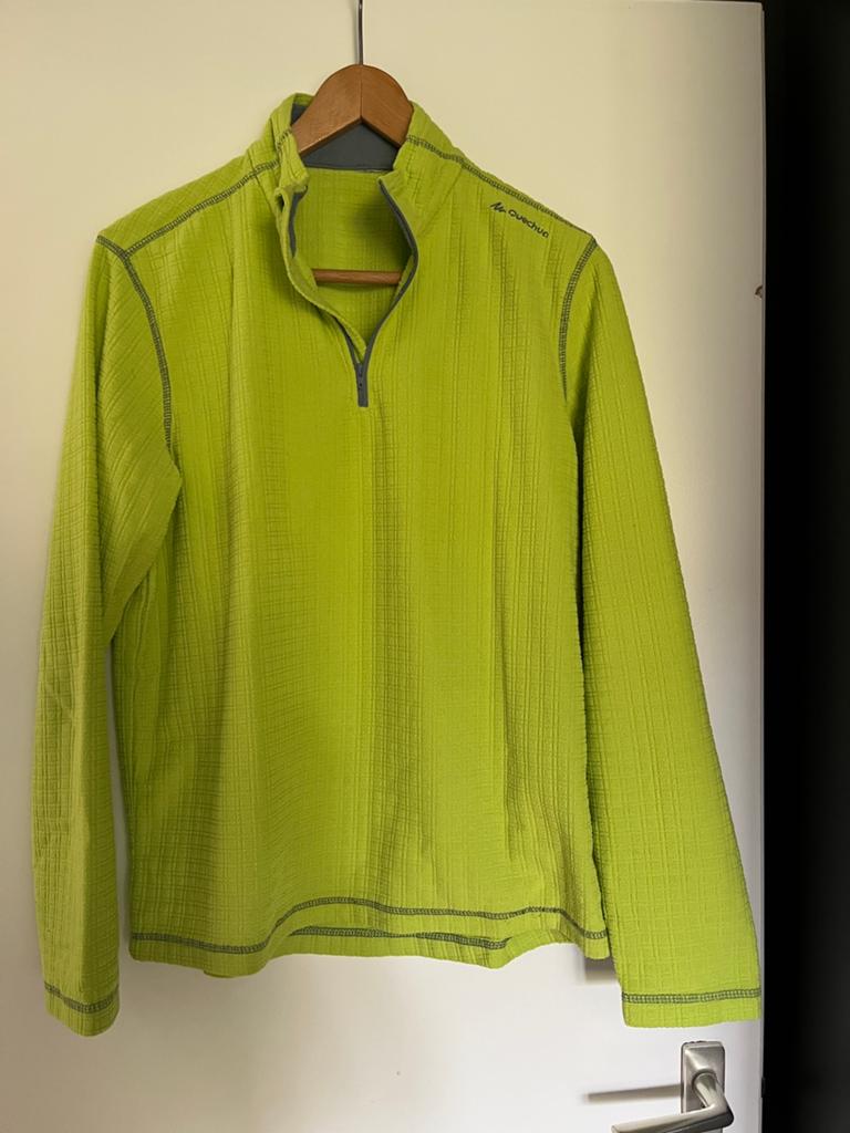 Decathlon Quechua fleece trui, maat M, Ophalen of Verzenden, Gedragen, Maat 52/54 (L), Geel