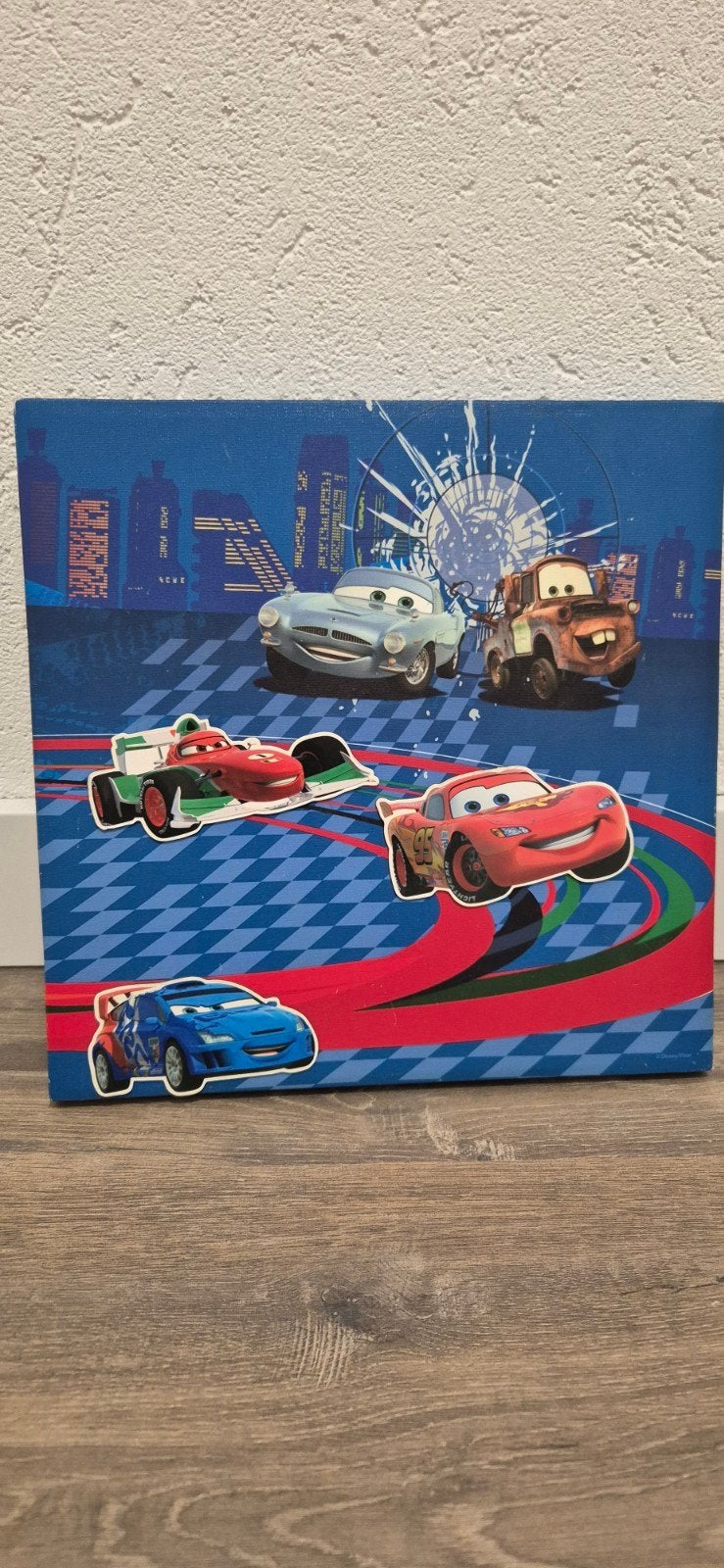 Disney Cars Canvas Schilderij voor Kinderkamer, Meerkleurig, Overige stijlen, Ophalen of Verzenden, Zo goed als nieuw