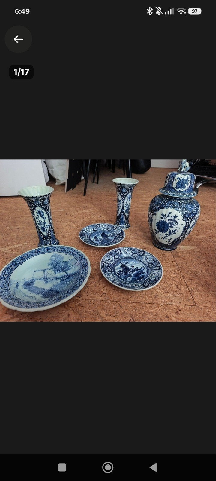 Delfts blauw Boch set!, Ophalen of Verzenden